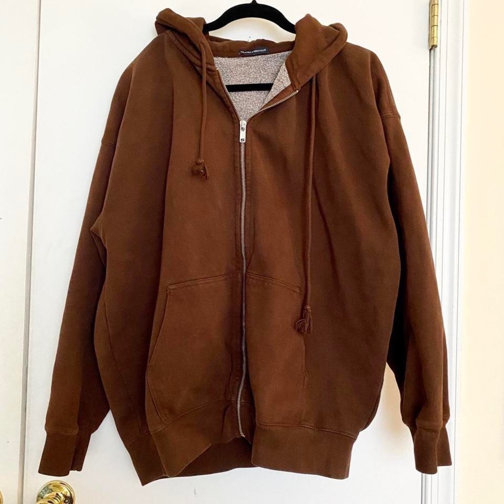 Brandy Melville Christy Brown Oversized Hoodie
